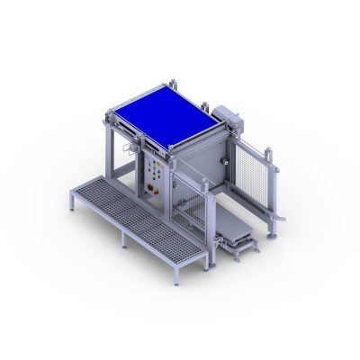 Descargador de cestas para autoclave